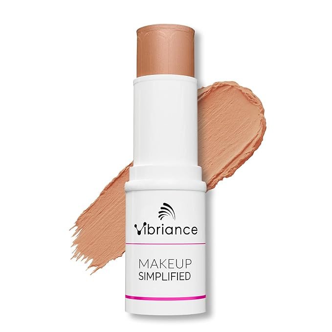 Vibriance Complexion Sticks - Foundation for Mature Skin - Sheer, Buildable Coverage Face Makeup Foundation for Older Women - 3-in-1 Base, Contour, Concealer - Beige