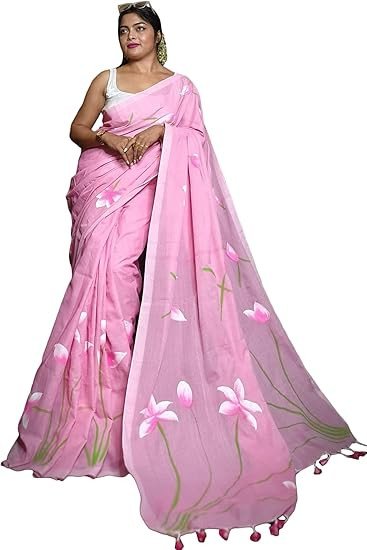 Aesthetic Pink Handloom Cotton Saree Collection – Traditional Elegance with Modern Charm
